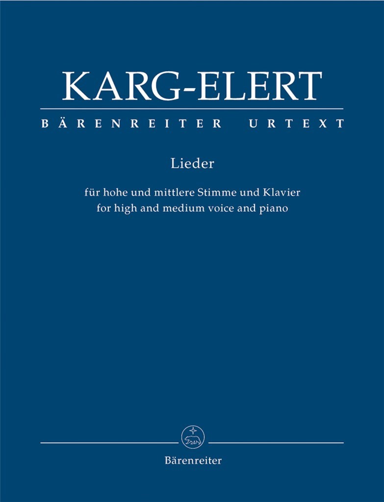 Lieder for high and medium voice and piano